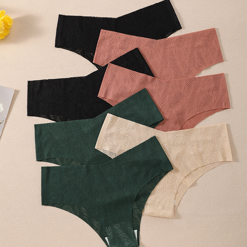 Amazon cross-border women's seamless lace underwear shein hot selling European and American bikini triangle shorts women