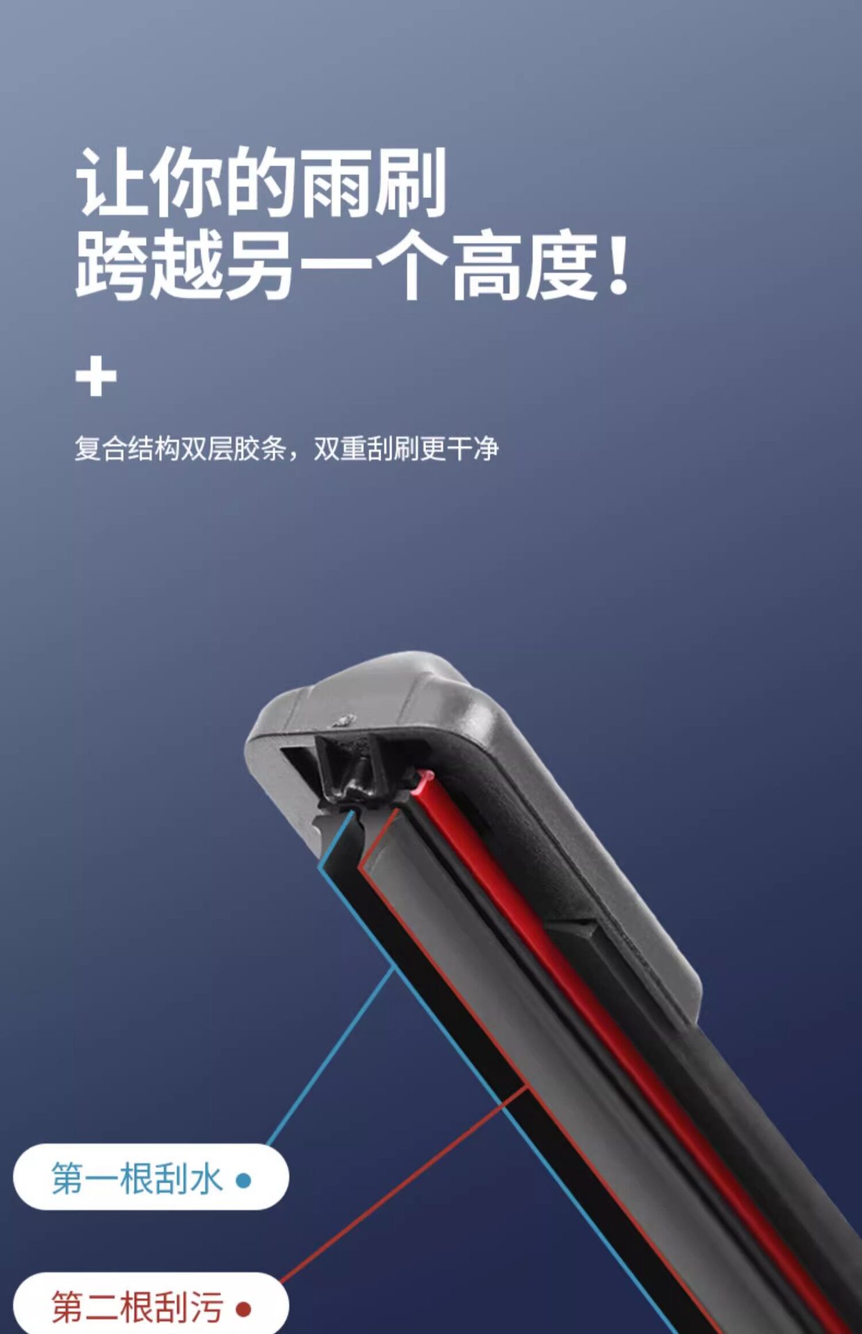 Suitable for Buick Enlang GT wipers, original factory 2012 rubber strips, 2013 model, brand new 2015 rubber strip wiper blades