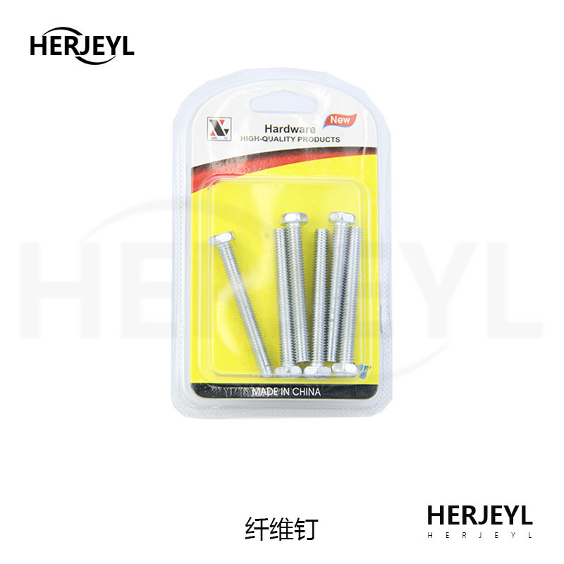 Los fabricantes suministran accesorios de hardware para muebles, tornillos hexagonales, M6-M10 con alto contenido de carbono, juego de accesorios multitamaño/16-50