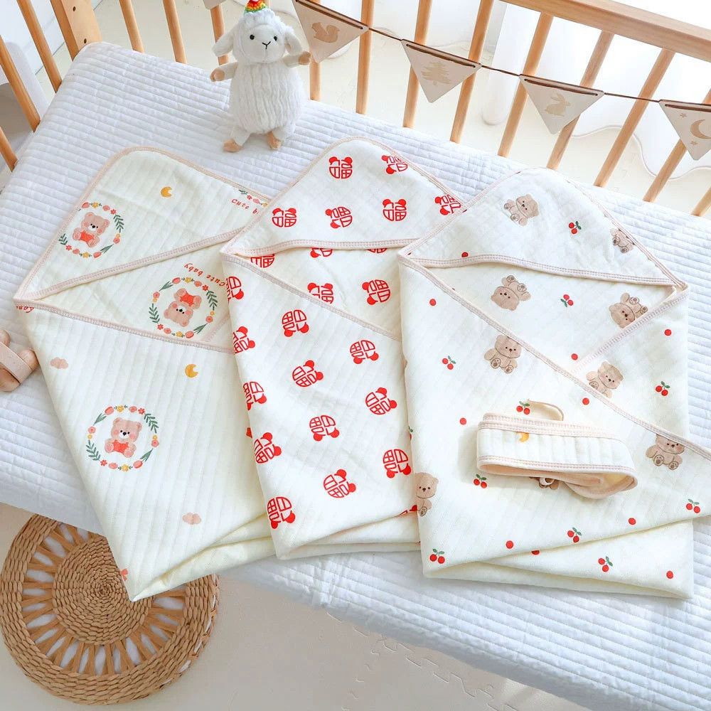 Baby Pure Cotton Quilt Thin Newborn Summer Delivery Room Newborn Swaddling Blanket Spring & Fall Baby Wrap Sheet