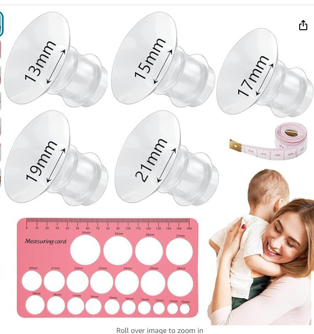 13,15, 17, 19, 21 + 젖꼭지 자 1개, 줄자 1개