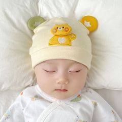 新生儿帽子春秋款婴儿帽子保暖初生儿男女宝宝无骨胎帽套头帽