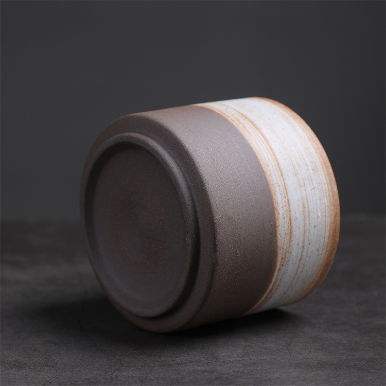 Vintage Minimalist Ceramic Espresso Cup Set For Afternoon Tea_voghion.com