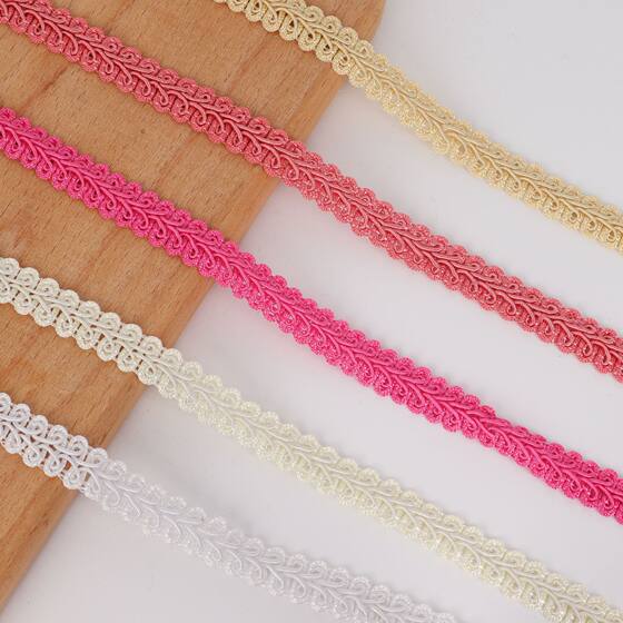 21 colors in stock supply polyester herringbone herringbone band centipede edge clothing accessories lace ribbon wholesale price for sale