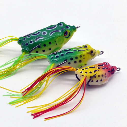 Fishing fake bait, black fish fake bait, double hook, double whisker, thunder frog, lure, fishing bait, fake bait, fishing gear accessories manufacturer wholesale
