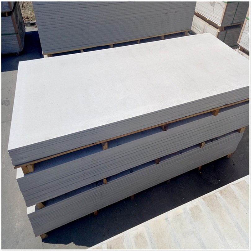 韧性良好grc空心轻质隔墙板 不燃木纹板 蓝色装饰板