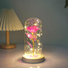 Cross -border explosive product 24K gold foil roses glass cover LED Light Valentine's Day Gift Points to Shopping Festival Gifts