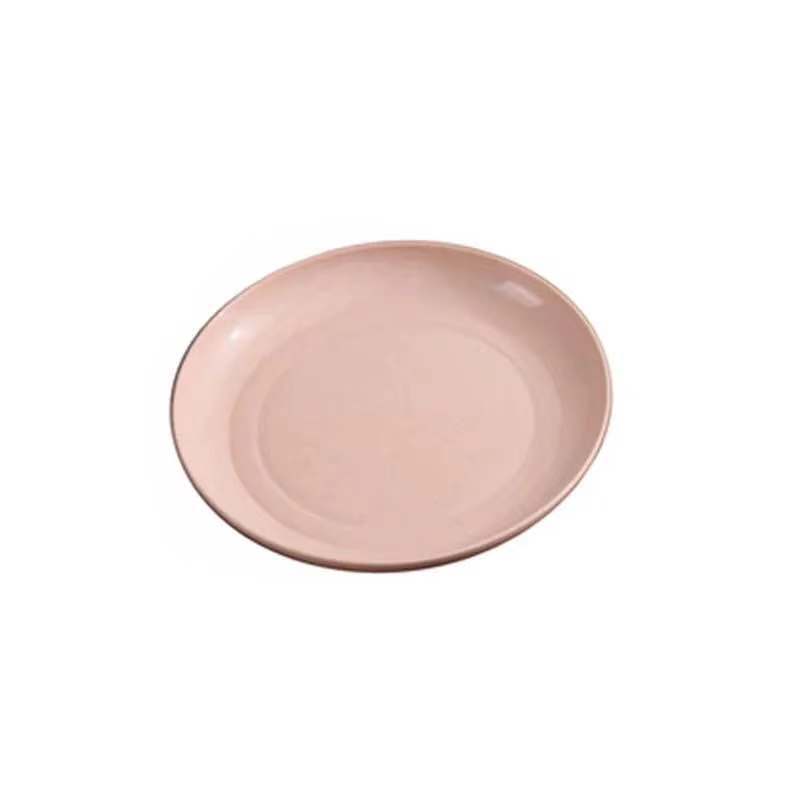 Plato de Paja de Trigo Amazon de 20, 23 y 25 Platos, Plato para Frutas, Plato para Verduras, Plato Doméstico, Bandeja de Comedor Nórdica de Plástico para Exportación