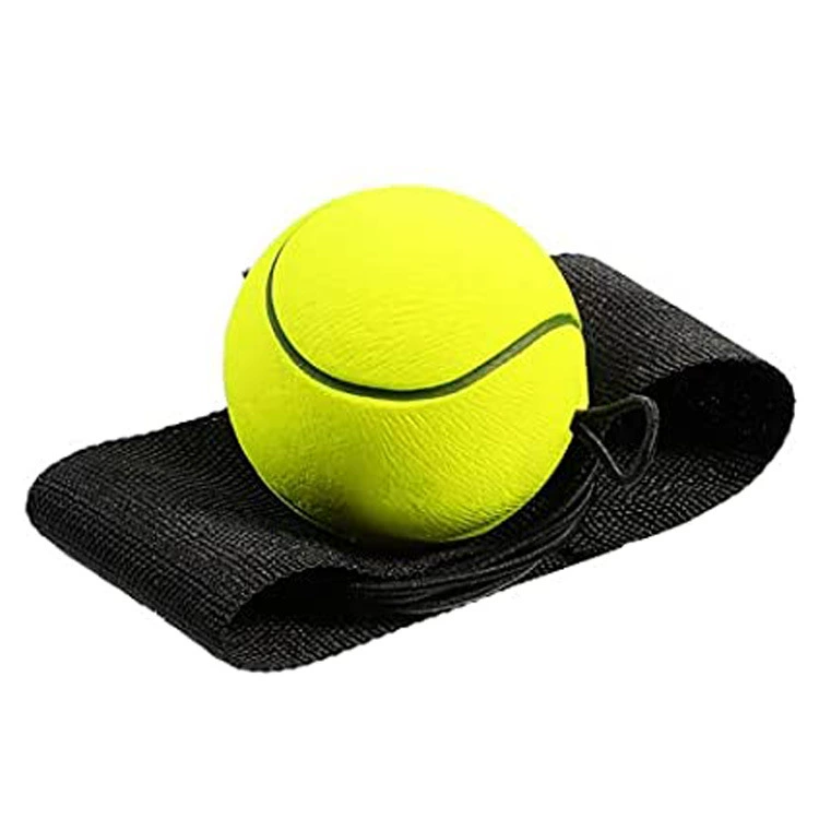 Гумовой пружинный мяч, игрушка для зала с верёвкой, 6 см