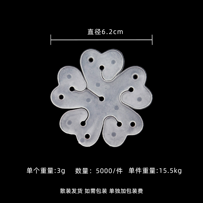 Wholesale new double plum blossom clip balloon modeling clip single plum blossom clip balloon accessories wedding room decoration pattern