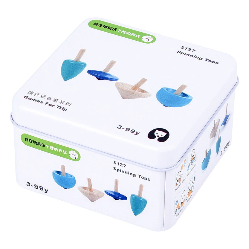 Детская развивающая дорожная железная коробка Кубик Рубика, строительные блоки, гироскоп, детские познавательные строительные блоки для раннего образования, игрушки для мальчиков и девочек