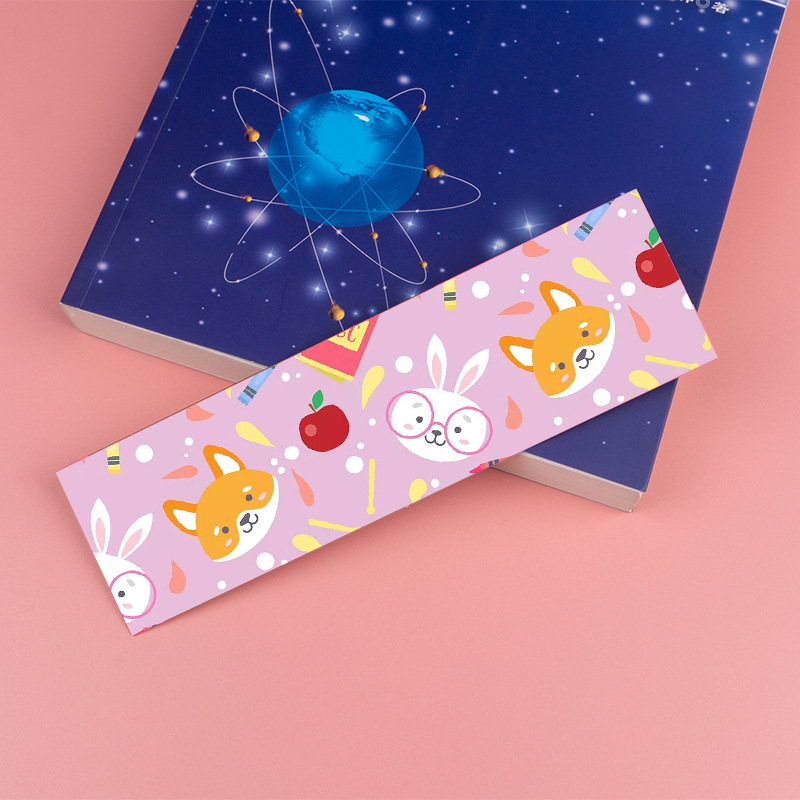 贝博山水水果书签国风原创可爱插画治愈DIY异形卡片留言手账素材