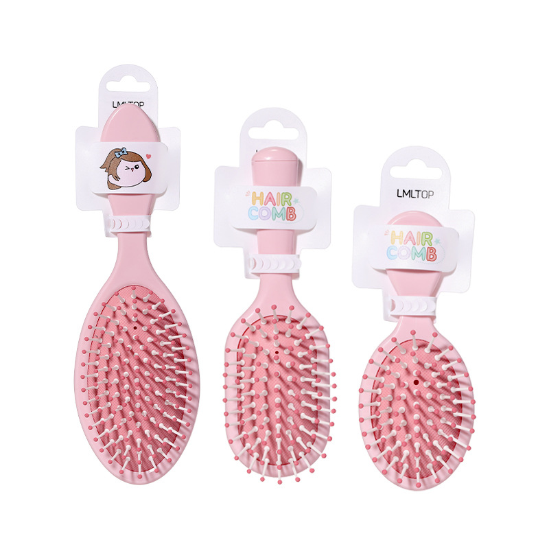 LMLTOP mini rosa masaje airbag peine caricatura lindo cabello portátil peine de cabello de aire acelerado