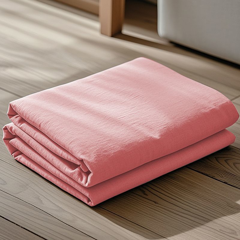 Color sólido piel transpirable sábanas de algodón lavable de una sola pieza dormitorio de estudiantes una sola colcha de almohada de tres piezas conjunto 2026 nuevo