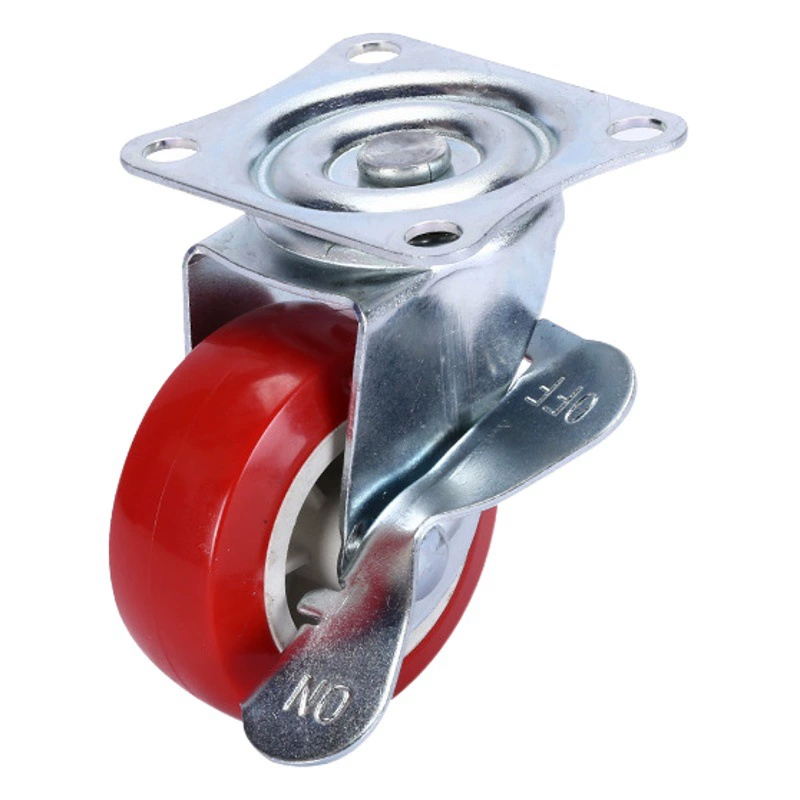 Литейщик 1/1,5/2/2,5/3-дюймовый промышленный шкив немой плоский нижний направленный подмости универсальное колесо с тормозом