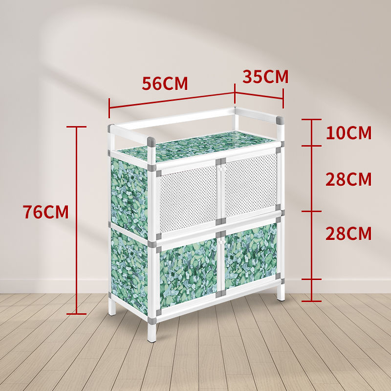 armario de comedor de aleación de aluminio simple armario de cubierta pequeño armario de alquiler armario de almacenamiento armario de cocina doméstico armario de almacenamiento multicapa