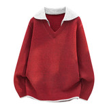 2026秋季杭州四季青现货宽松长袖男式针织衫青少年运动风格透气面，男装针织衫/毛衣，星座614