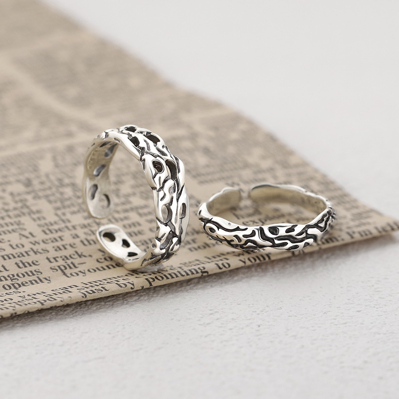 Stackable Silver-plated Men's Ring Stylish Trendy Hip-hop Jewelry_voghion.com