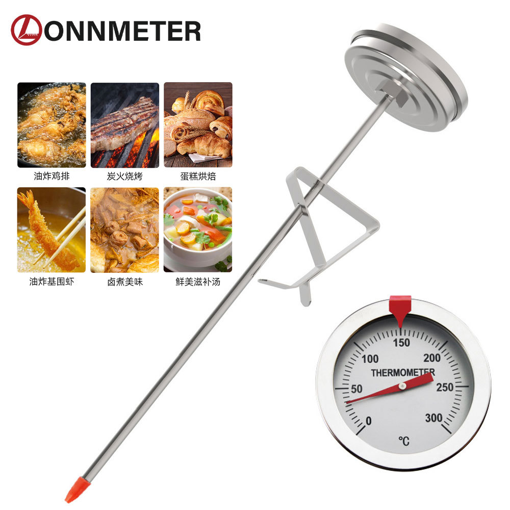 304 acero inoxidable termómetro de freidura resistente a altas temperaturas accesorios de freidora termómetro de aceite de cocina horneador de alimentos image 3