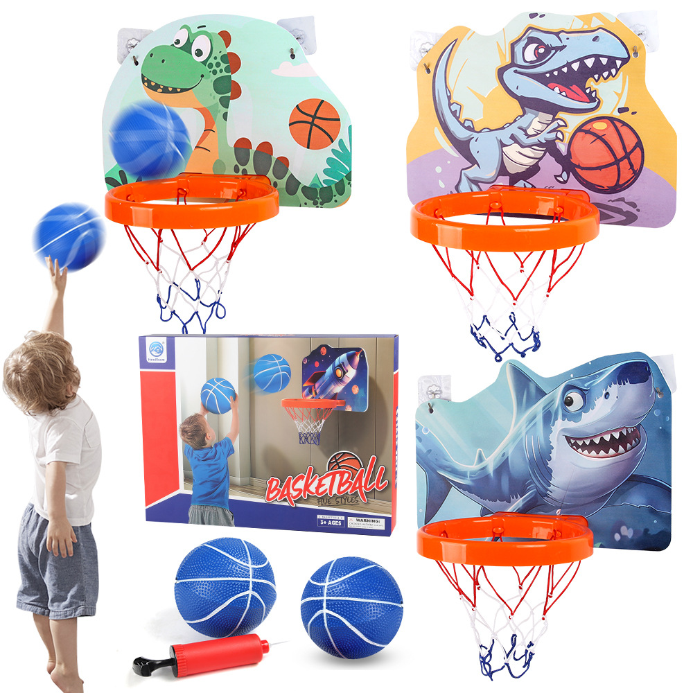 Exportación transfronteriza de ocio infantil con iluminación tipo pared tablero de baloncesto sin perforación marco juguetes deportivos interiores y al aire libre