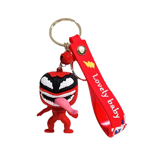 Super Marvel Hero Venom Plush Keychain Decor Venom Lethal Guardian Car Keychain Charm