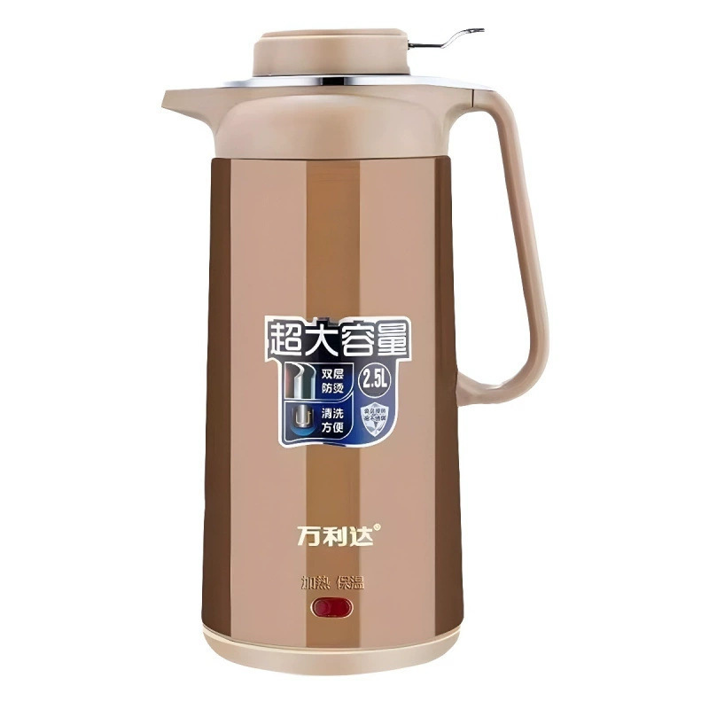 万利达保温电热水壶家用 2.5L 大容量自动断电双层防烫恒温烧水壶|undefined
