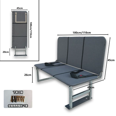 Cargo Vans, Space-Saving, Other vehicle seats - square-leg-100cm-three-seater-sofa-with-two-safety-belts-120cm-high
