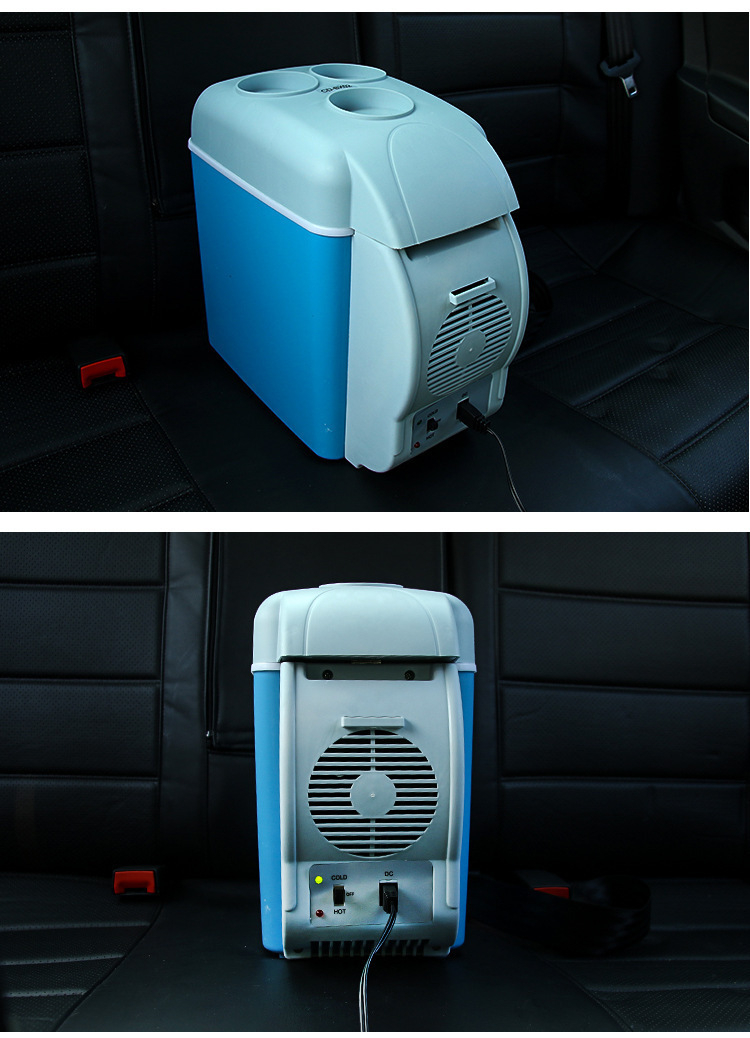 Car Small Refrigerator 7.5L Mini Refrigerator Car Cooling and Heating Box Car Appliances Portable Car Refrigerator