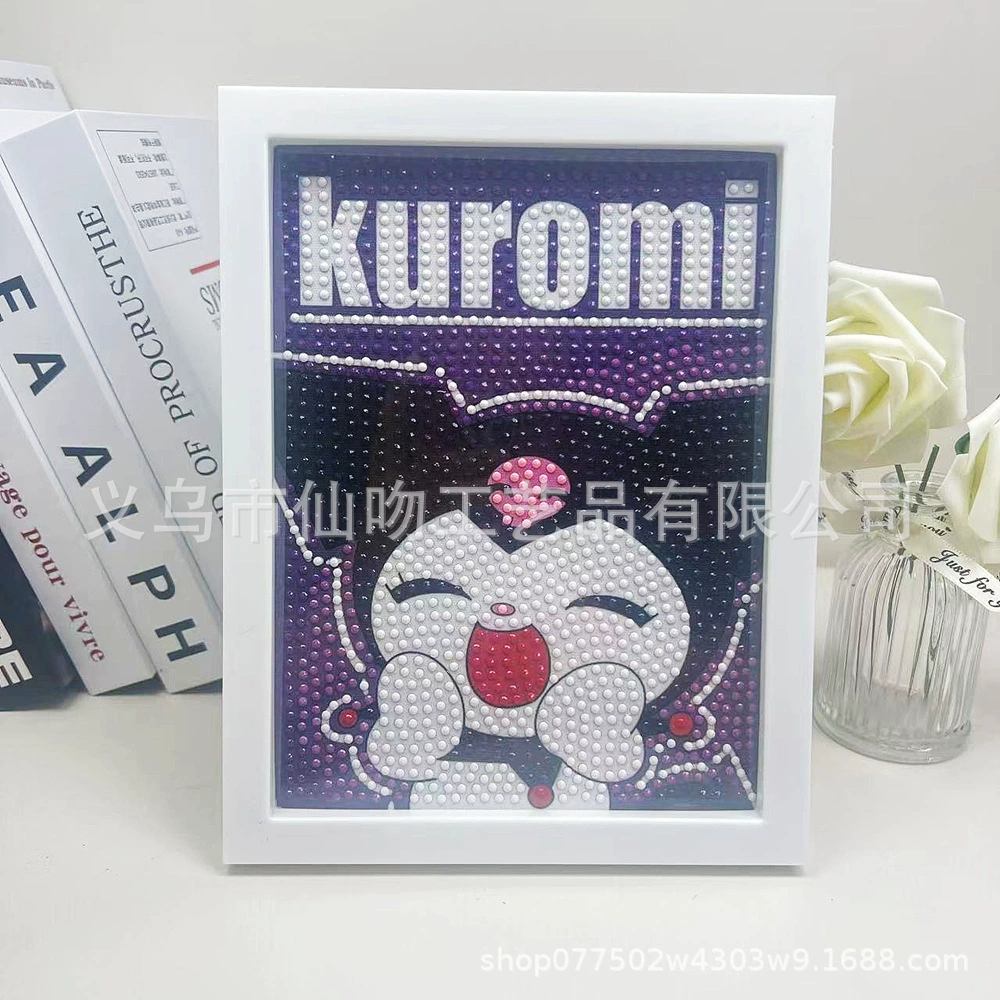 Набор для алмазной живописи Sanrio Kuromi, 17×22 см пластиковая рамка, набор для творчества DIY для детей