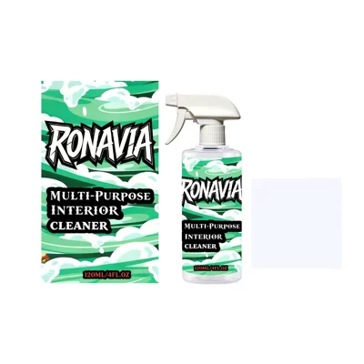 RONAVIA Car Interior Cleaner - Gentle formula suitable for multi-material car interior cleaning and maintenance, providing long-lasting shine (Cleaning/curing agent) - 120ml