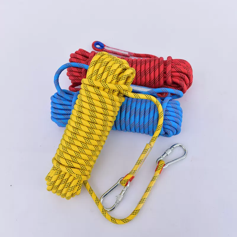 登山绳户外攀岩绳子高空作业防坠绳耐磨尼龙绳厂家静力绳耐用