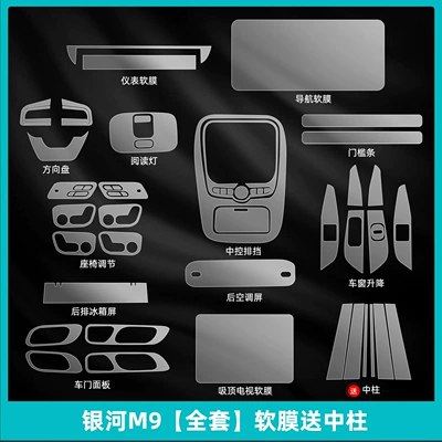 25 Types of Geely Galaxy: Car interior film - galaxy-m9-full-set-soft-film-comes-with-center-post