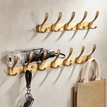 【源头厂家】新款全铜实心挂衣钩挂衣架衣服收纳架入户门上挂架壁