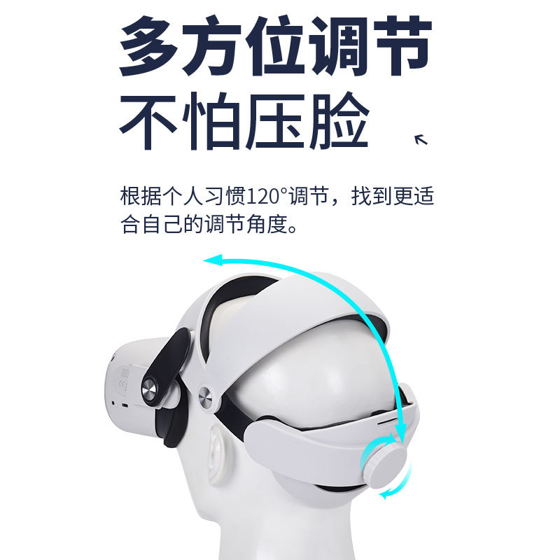 New Oculus Quest 2 Dedicated Headset VR Glasses with Comfortable Adjustment, Weight Reduction, and Replaceable VR Accessories