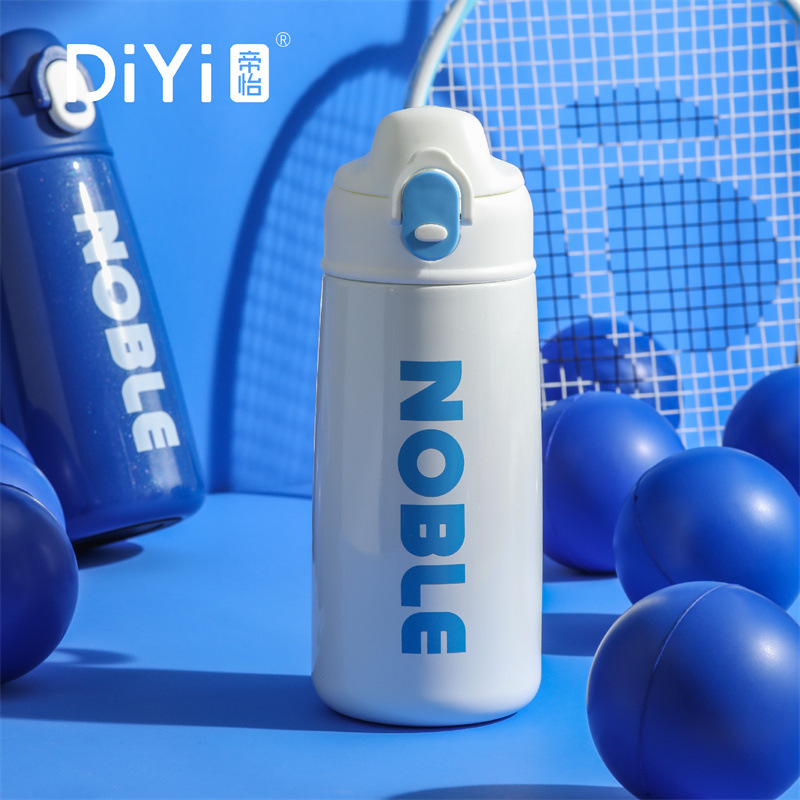 Diyi dopamina color deportes taza de vacío de alta apariencia niños y niñas pareja 304 de acero inoxidable portátil taza de agua