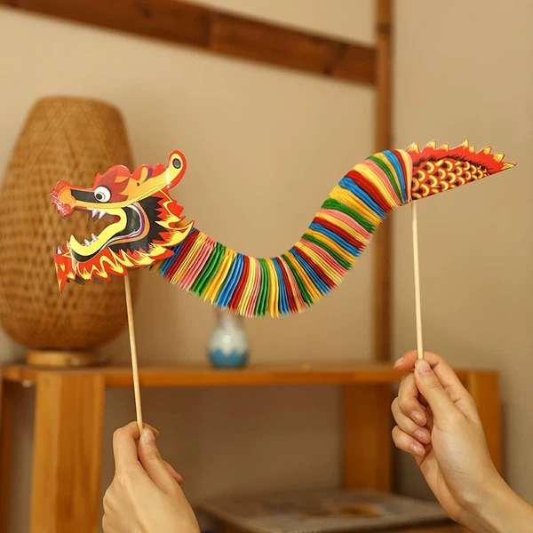 Paper turning dragon
