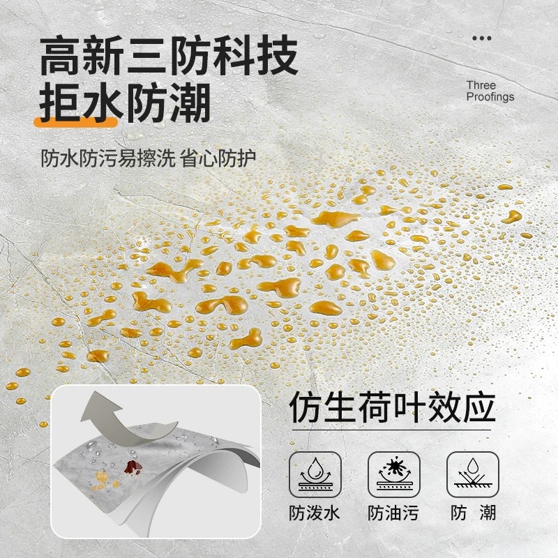 Azulejo de imitación mármol autoadhesivo adhesivo de pared sala de estar baño decoración de pared impermeable y a prueba de humedad con papel de aluminio