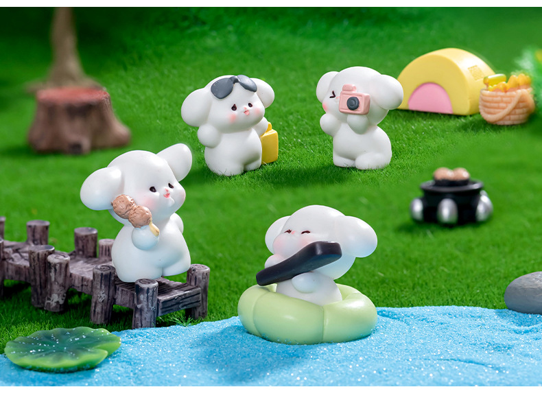 Estilo De Dibujos Animados Animal Resina Adornos Decoraciones Artificiales display picture 2