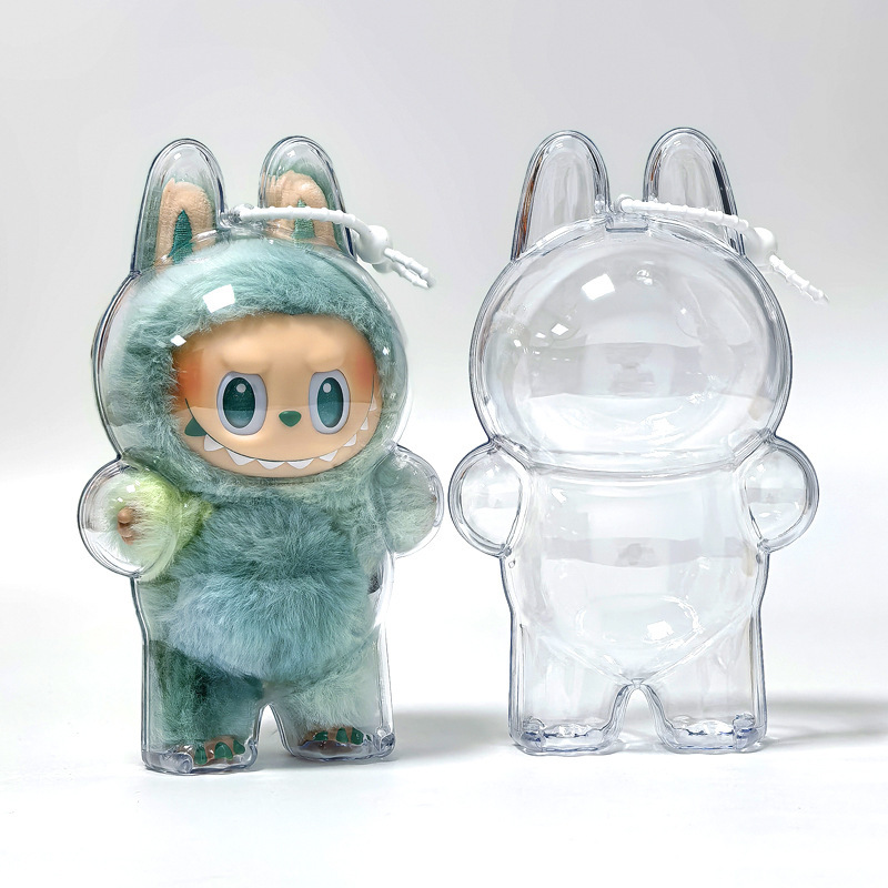 【怠惰な皮の小さい獣のオリジナルの源】LABUBU布の3世代のマカロンの透明な保護の殻【高品質|undefined
