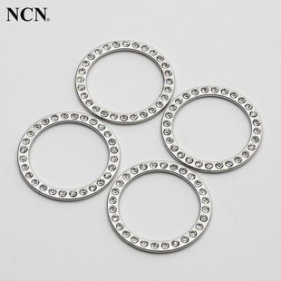 [in stock] factory wholesale drill circle diy pendant fashion accessories circle drill plating alloy