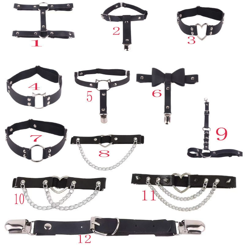 Японская и корейская мягкая девушка сексуальная PU широкий подвязка бедра с ножками