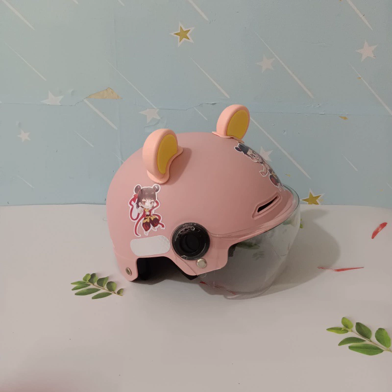Детский электромобиль, летний мультяшный шлем, 3–8 лет, солнцезащита
