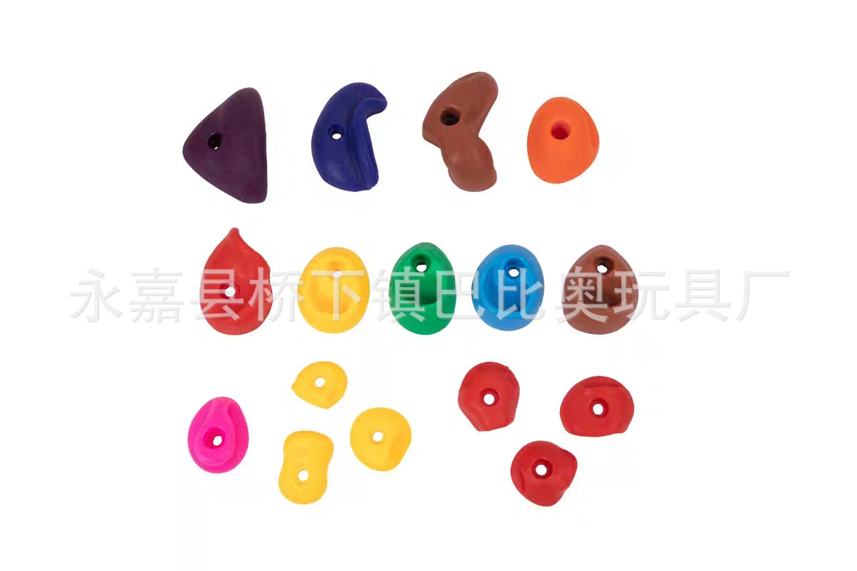 16개의 단일 구멍 등반 암석 + 나무 판자 4발톱 나사