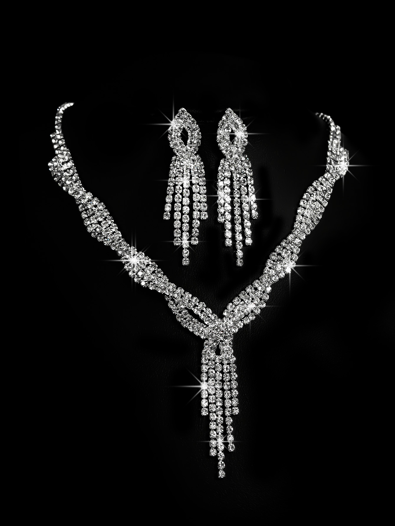collana di gioielli da sposa orecchini set di gioielli abito da banchetto collana accessori di temperamento alla moda e versatili_voghion.com
