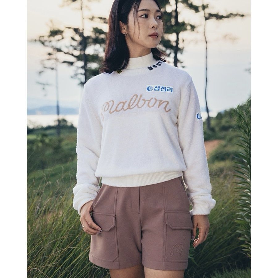 Women's Golf Clothing 24 Autumn and Winter Versatile Casual Sports Slim Fit Warm Round Neck Long Sleeve Top