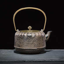 铸铁茶壶家用生铁壶提梁煮水泡茶壶沙铸老铁壶单壶软装摆件彩跨境