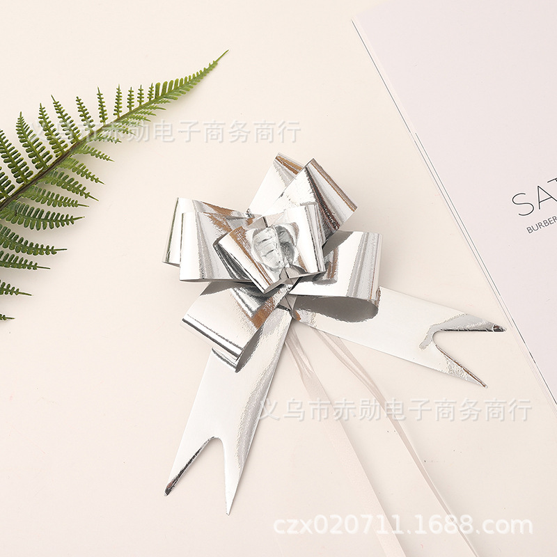 Laminación láser dibujado a mano flor Navidad embalaje de regalo fiesta boda celebración decoración mate ajuste tirar flor