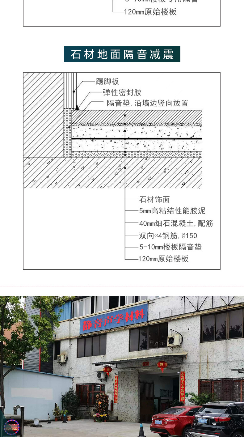 Composite shock absorption and sound insulation pad XPE polyethylene composite sound insulation shock absorption pad nano silica shock absorption pad