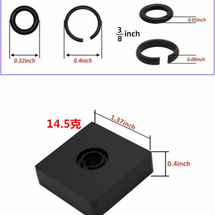 Amazon 3/8" Suitable for Milwaukee Impact Buckle Clip Type Wrenc with O-Ring