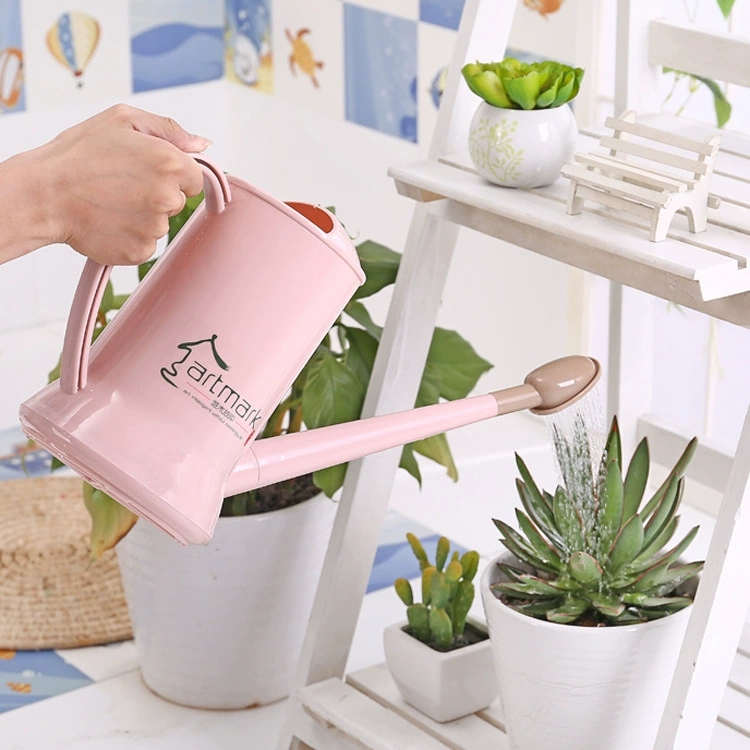 Садовый пластиковый длинный рот мясистые цветы полив маленький чайник для полива бытовой чайник для полива небольшой емкости 2 л